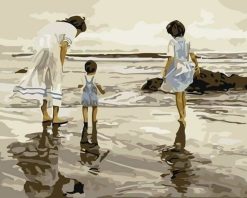 Figuredart Mre Et Enfants La Plage | Paysages