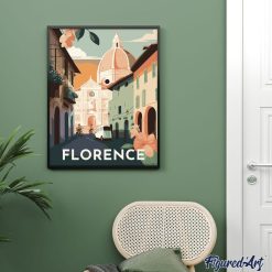 Figuredart Broderie Diamant - Affiche Poster Florence | Broderie Diamant Ville