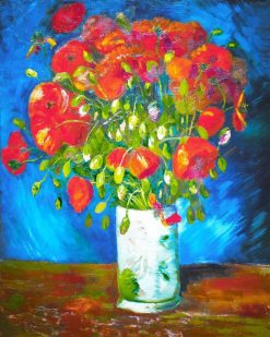 Figuredart Vase Avec Coquelicots - Van Gogh | Fleurs