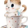 Figuredart Chaton Et Tasse Th | Cuisine