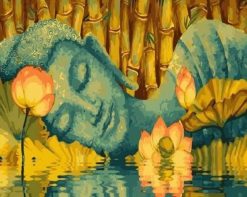 Figuredart Bouddha Dormant | Fleurs