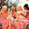 Figuredart Toast Des Divas Au Jardin | Romantique