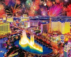 Figuredart Broderie Diamant - Feu D'Artifice Las Vegas | Broderie Diamant Ville