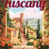 Figuredart Affiche De Voyage Toscane En Fleurs | Paysages