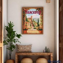 Figuredart Affiche De Voyage Toscane En Fleurs | Paysages