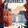 Figuredart Affiche Vintage Bruxelles | Ville