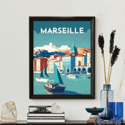 Figuredart Broderie Diamant - Affiche Poster Marseille | Broderie Diamant Paysages