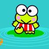 Figuredart Peinture Enfants Grenouille Dans La Mare | Enfants