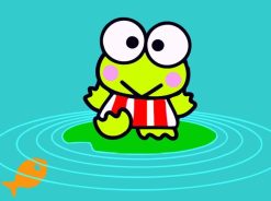 Figuredart Peinture Enfants Grenouille Dans La Mare | Enfants