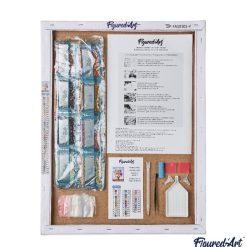 Figuredart Broderie Diamant - Rue Edinburgh 40X50Cm Toile Tendue Sur Ch00E2Ssis | Broderie Diamant Ville