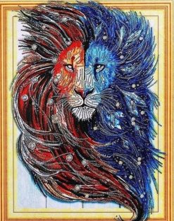 Figuredart Broderie Diamant - Allure De Lion | Broderie Diamant Animaux