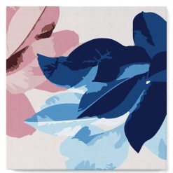 Figuredart Mini Peinture Par Numros 20X20Cm Avec Cadre Ambiance Bleute De Fleurs | Fleurs