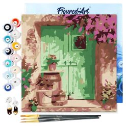 Figuredart Mini Peinture Par Numros 20X20Cm Avec Cadre Entre Fleurie | Paysages