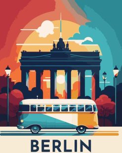 Figuredart Affiche Vintage Berlin | Ville