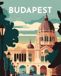 Figuredart Broderie Diamant - Affiche Poster Budapest | Broderie Diamant Ville