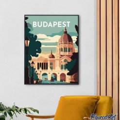 Figuredart Broderie Diamant - Affiche Poster Budapest | Broderie Diamant Ville