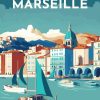 Figuredart Affiche Vintage Marseille | Affiche Vintage