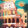 Figuredart Affiche Vintage Rome | Ville