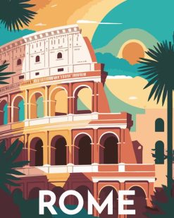 Figuredart Affiche Vintage Rome | Ville