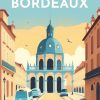 Figuredart Broderie Diamant - Affiche Poster Bordeaux | Broderie Diamant Ville