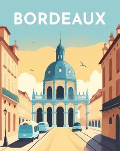 Figuredart Broderie Diamant - Affiche Poster Bordeaux | Broderie Diamant Ville