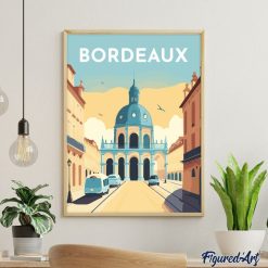 Figuredart Broderie Diamant - Affiche Poster Bordeaux | Broderie Diamant Ville