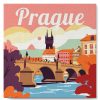 Figuredart Mini Peinture Par Numros 20X20Cm Avec Cadre Prague | Paysages