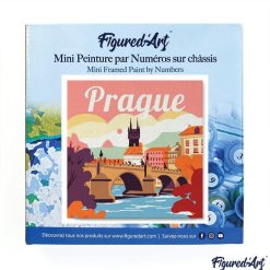 Figuredart Mini Peinture Par Numros 20X20Cm Avec Cadre Prague | Paysages