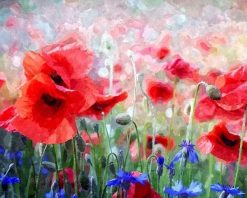 Figuredart Coquelicots Et Bleuets | Fleurs