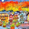 Figuredart Village Suisse Color | Paysages