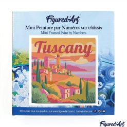 Figuredart Mini Peinture Par Numros 20X20Cm Avec Cadre Printemps En Toscane | Paysages