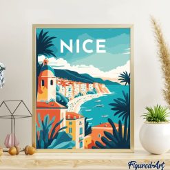 Figuredart Affiche Vintage Nice | Paysages