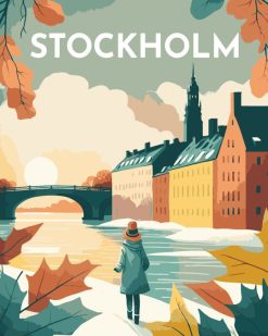 Figuredart Affiche Vintage Stockholm | Ville