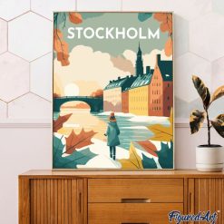 Figuredart Affiche Vintage Stockholm | Ville