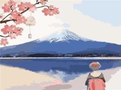 Figuredart En Regardant Le Mont Fuji | Fleurs