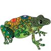 Figuredart Puzzle 2D En Bois - Grenouille Collante | Puzzle En Bois 2D