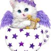 Figuredart Broderie Diamant - Chaton Dans Une Tasse | Broderie Diamant Animaux