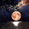 Figuredart Reflets De Lune Sur Le Lac | Paysages