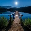 Figuredart Lune Et Ponton Du Lac | Paysages