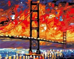 Figuredart Le Pont De San Francisco De Nuit | Ville