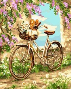 Figuredart Fleurs Et Bicyclette | Fleurs