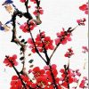 Figuredart Oiseau Sur Une Branche | Fleurs