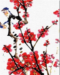 Figuredart Oiseau Sur Une Branche | Fleurs