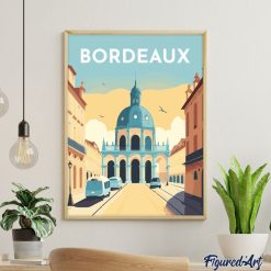 Figuredart Affiche Vintage Bordeaux | Affiche Vintage