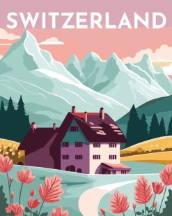 Figuredart Affiche Vintage Lucerne | Paysages