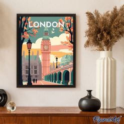 Figuredart Affiche Vintage Londres 2 | Affiche Vintage