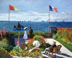 Figuredart La Terrasse Sainte-Adresse - Monet | Paysages