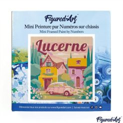 Figuredart Mini Peinture Par Numros 20X20Cm Avec Cadre Lucerne | Paysages