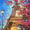 Figuredart Broderie Diamant - Tour Eiffel Romantique | Broderie Diamant Ville