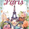 Figuredart Affiche De Voyage Paris En Fleurs | Affiche Vintage